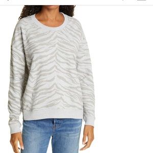 Rails Marlo Zebra Zipper Sweatshirt